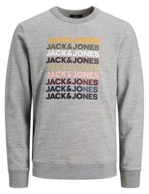 M&S Jack & Jones Mens Pure Cotton Sweatshirt