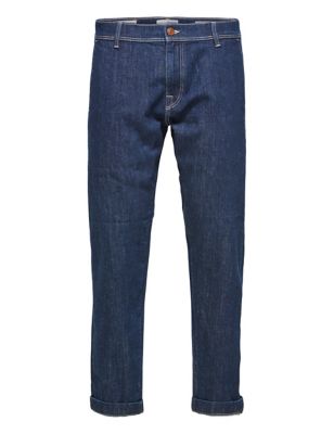 M&S Selected Homme Mens Tapered Fit Jeans