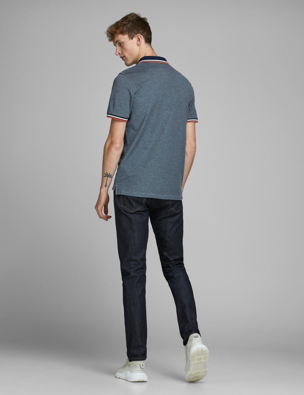 Slim Fit Pure Cotton Tipped Polo Shirt image 4