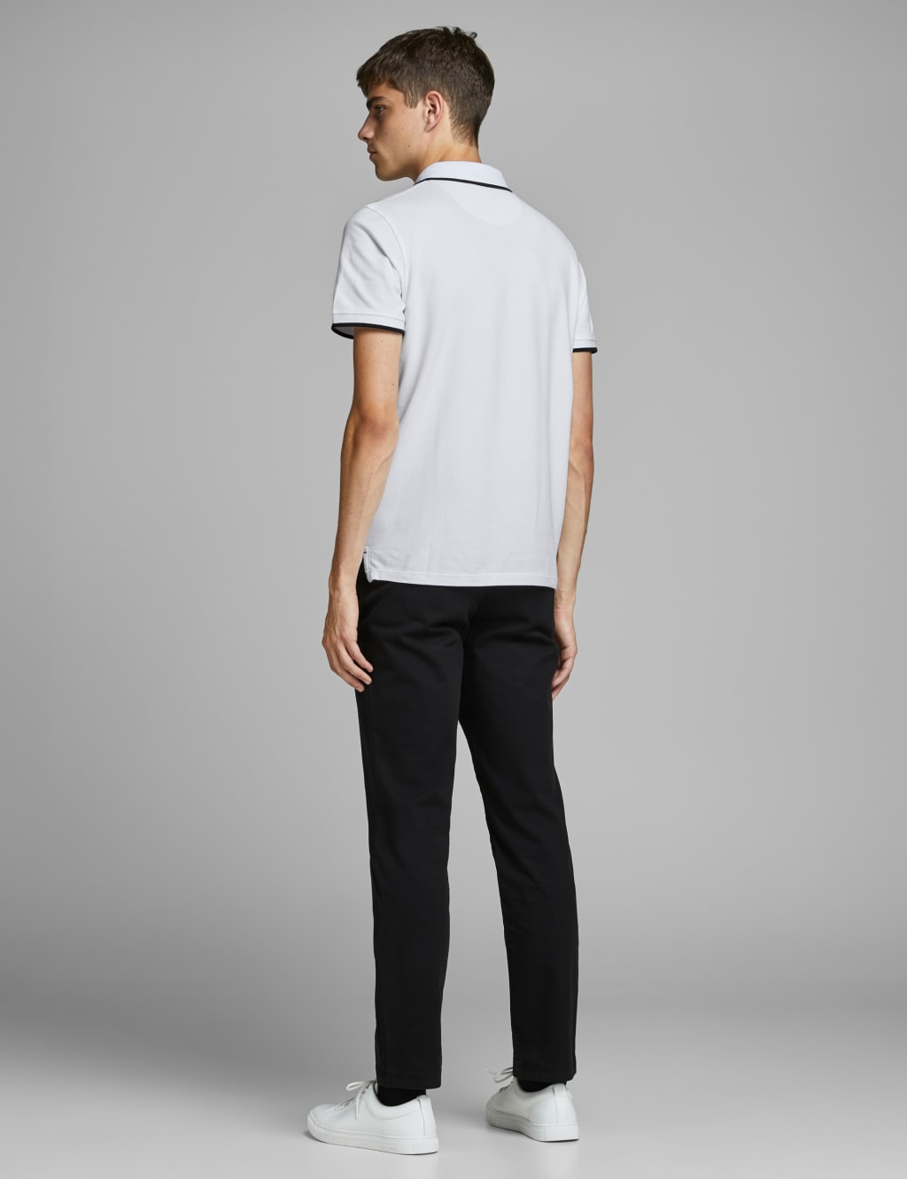 Slim Fit Pure Cotton Tipped Polo Shirt image 3
