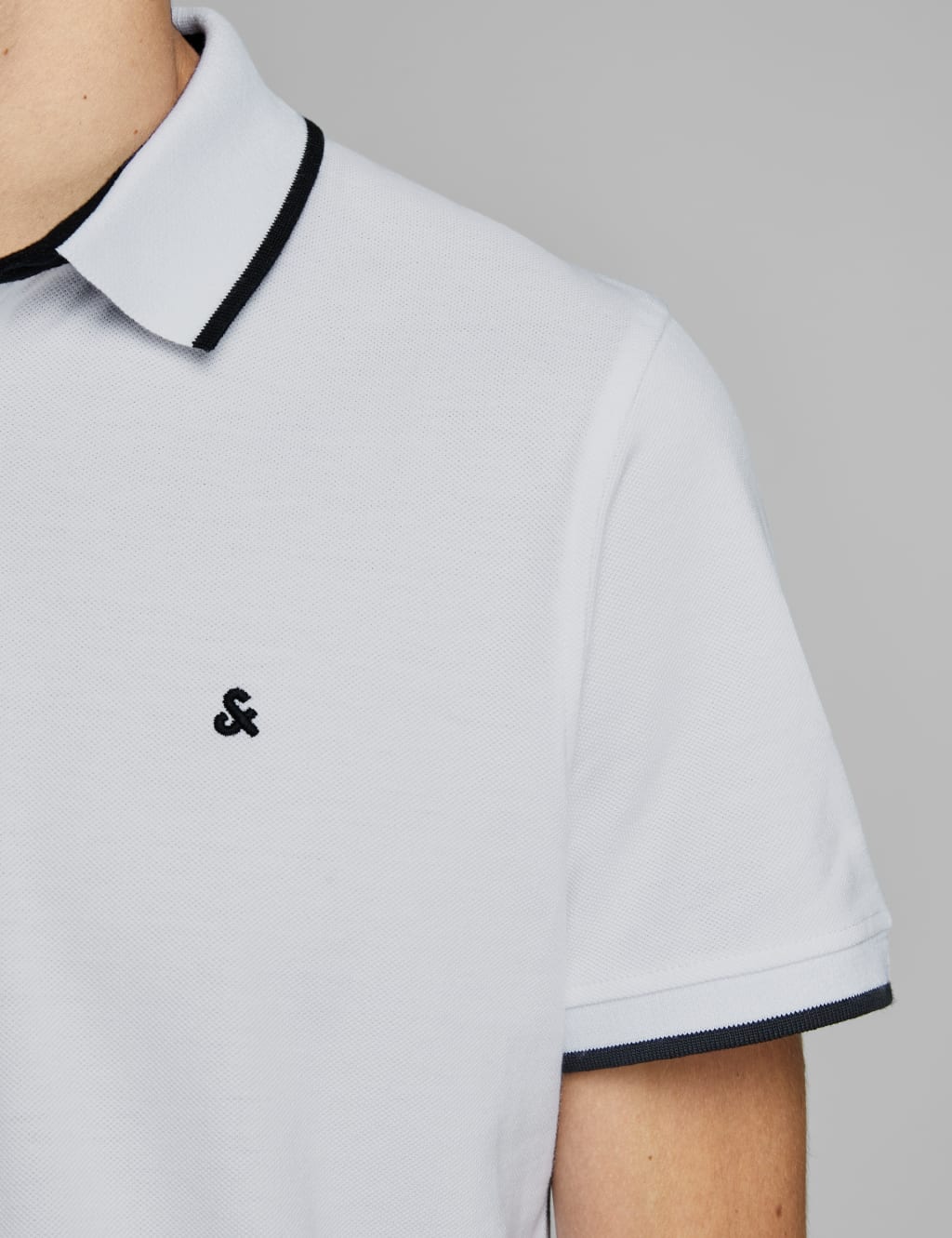 Slim Fit Pure Cotton Tipped Polo Shirt image 3