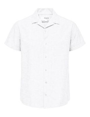 Organic Cotton Revere Shirt | SELECTED HOMME | M&S