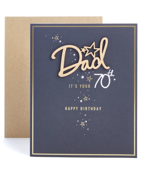 Dad 70th Birthday Card M S