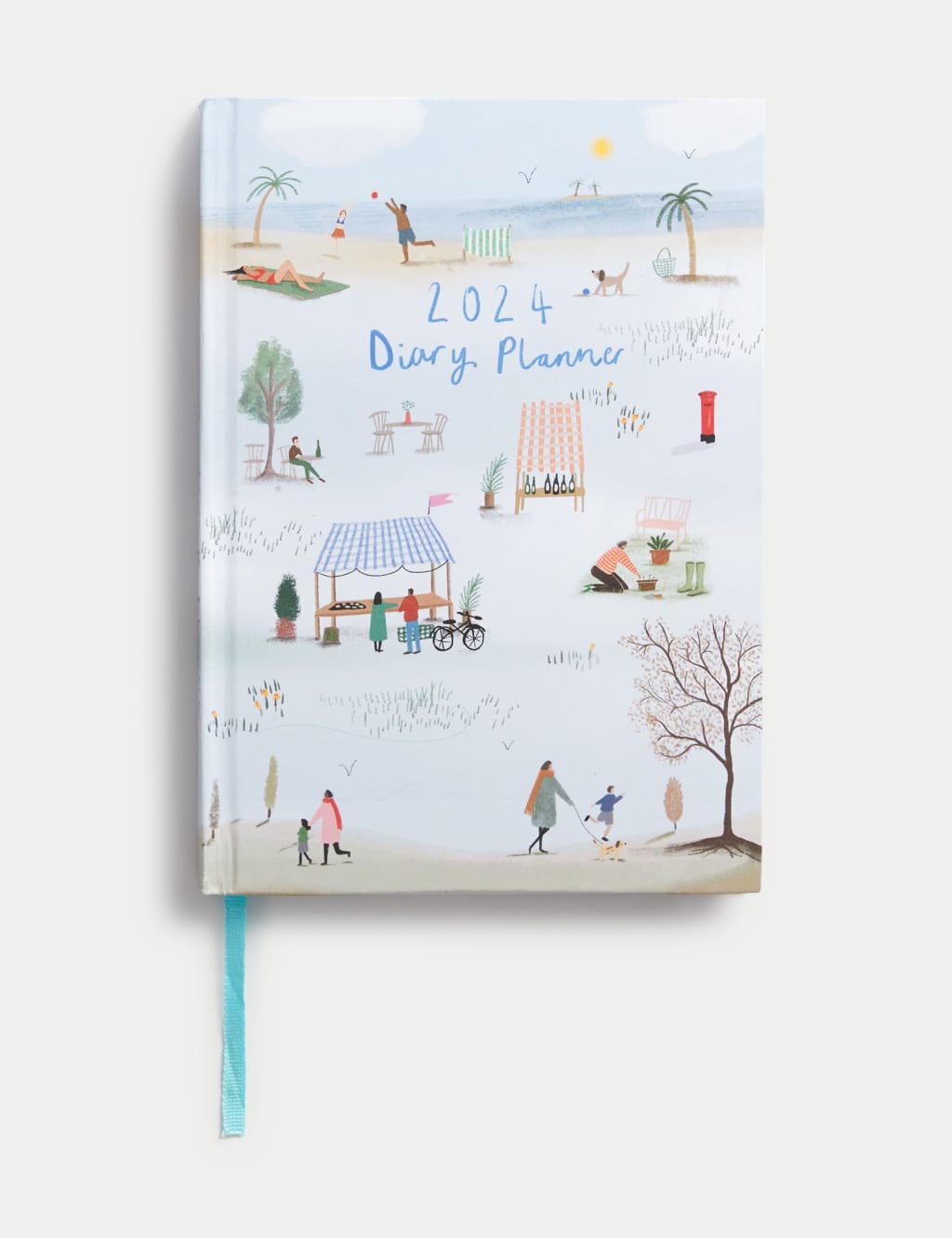 2024 A5 Diary Planner - Illustrated Family Time Design