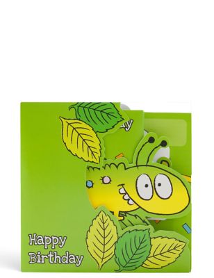 Colin the Caterpillar 3D pop out Gift Card