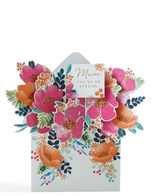 Mum Floral Envelope Gift Card
