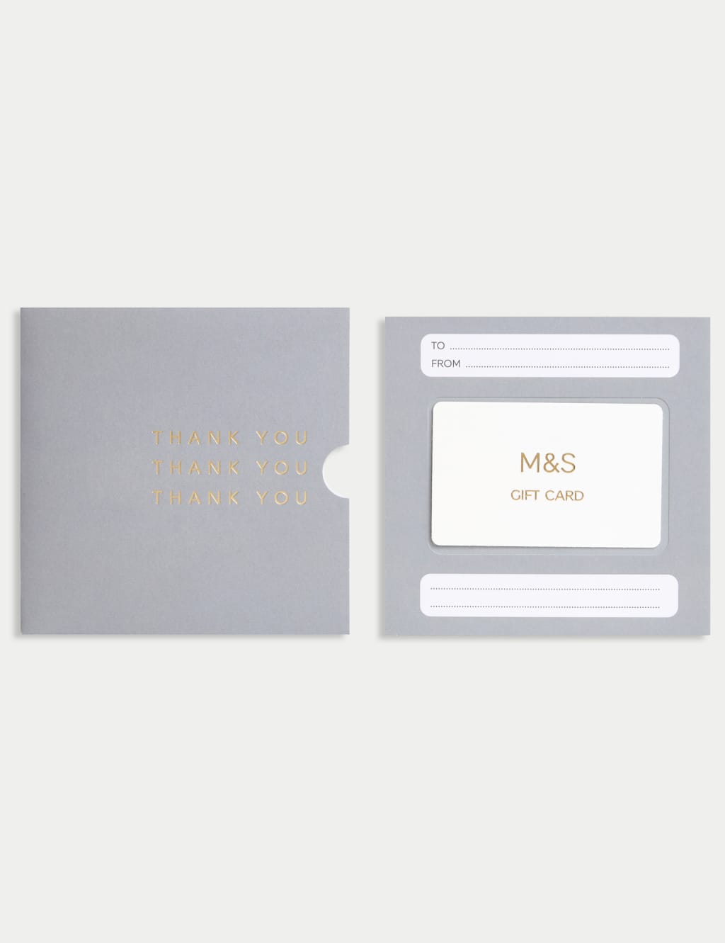 Grey Thankyou Gift Card