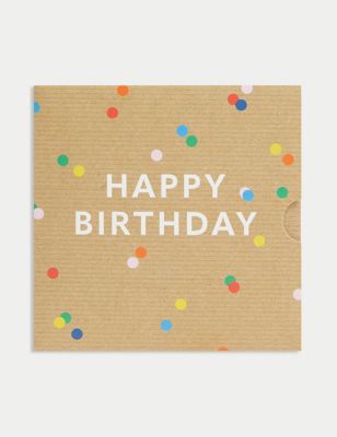 Kraft Spot Birthday Gift Card