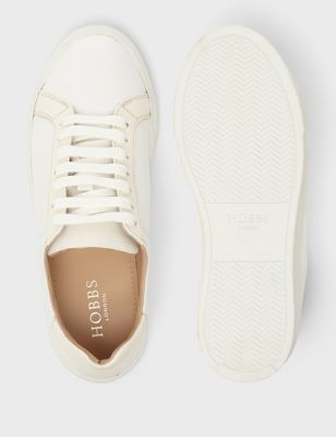 M&S Hobbs Womens Lace Up Leather Trainers
