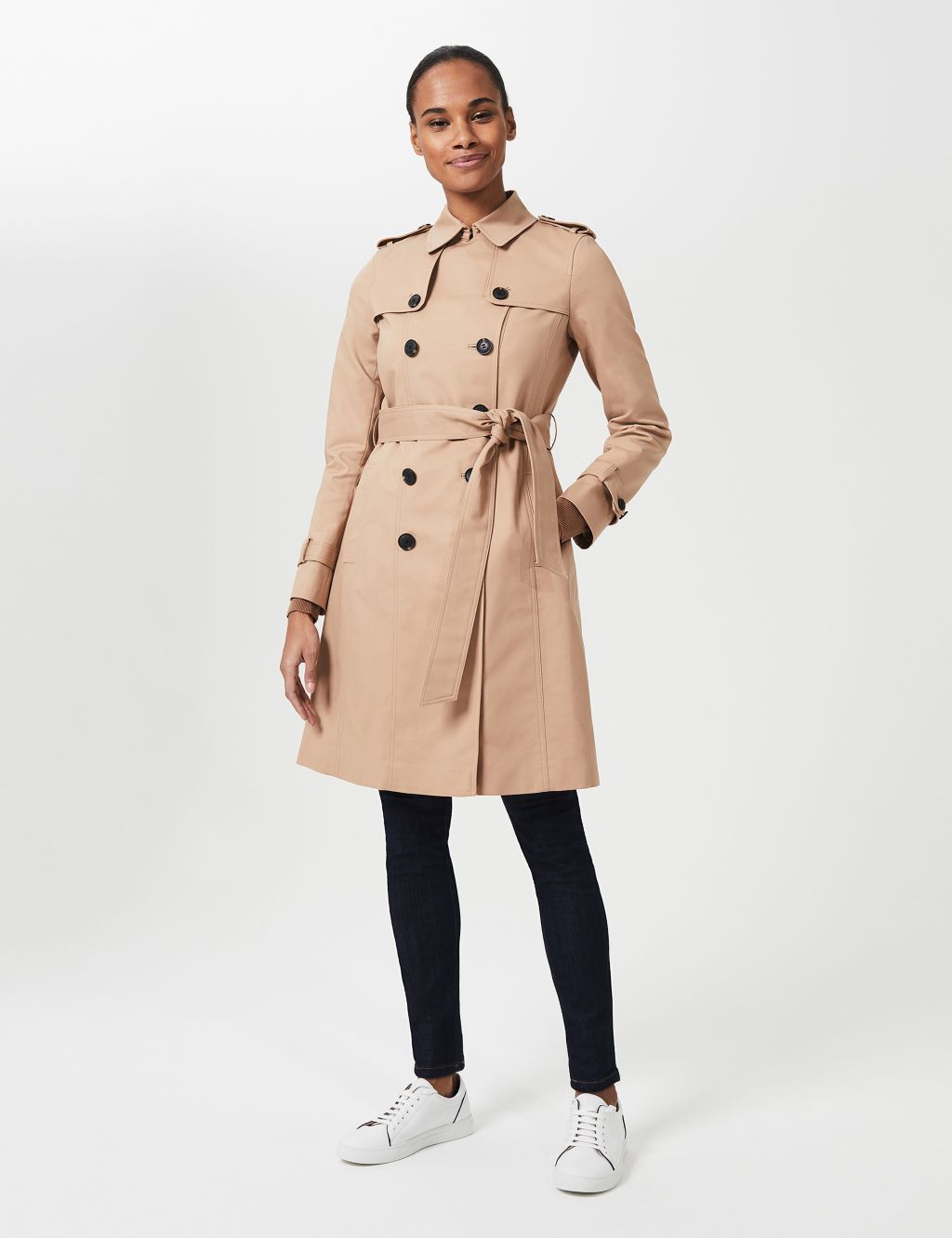 Saskia Cotton Rich Belted Trench Coat