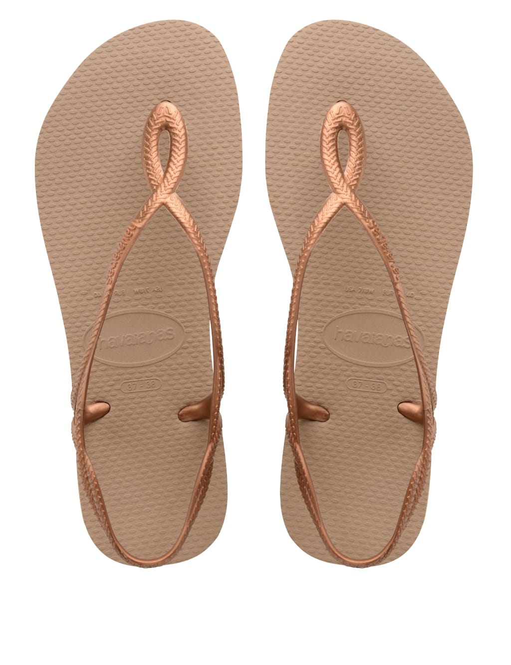 Backstrap Metallic Flip Flops image 2