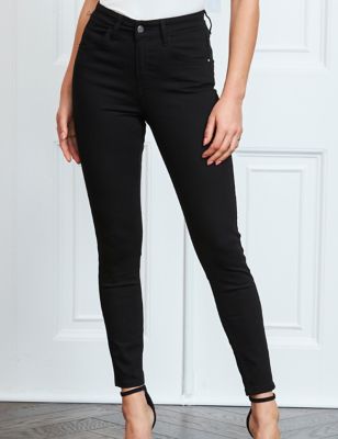M&S Sosandar Womens High Waisted Skinny Ankle Grazer Jeans