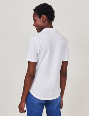 M&S White Stuff Womens Pure Cotton Collared Regular Fit shirt