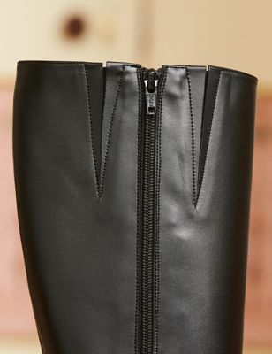 M&S Sosandar Womens Leather Knee High Boots