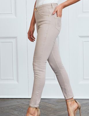 M&S Sosandar Womens High Waisted Skinny Jeans