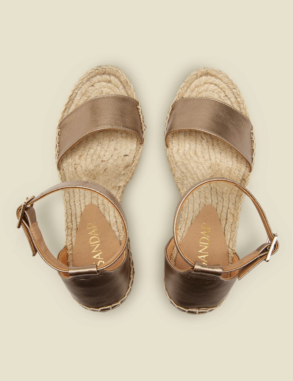 Leather Wedge Espadrilles image 3