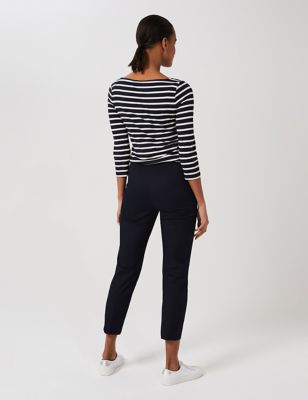 M&S Hobbs Womens Cotton Rich Skinny 7/8 Trousers