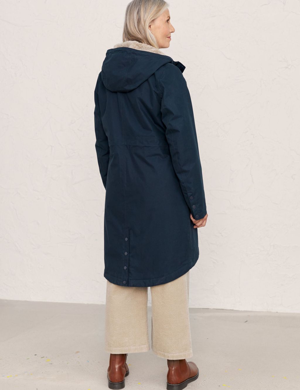 Cotton Rich Hooded Longline Raincoat image 4