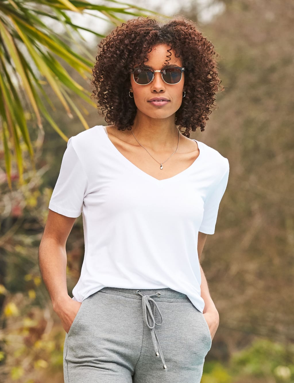 Women's V-Neck T-Shirts | M&S