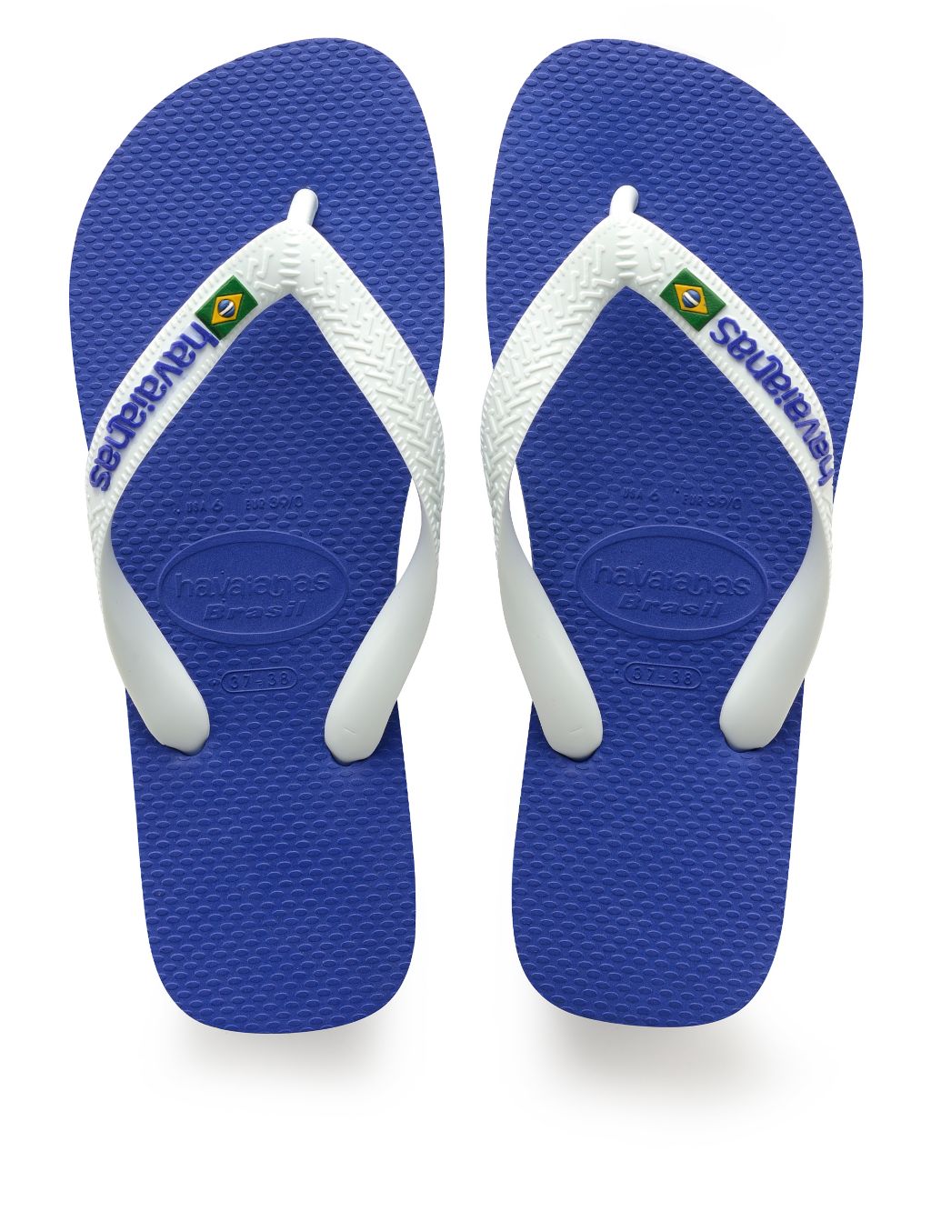 Kids' Brazil Logo Flip-Flops (Size 7-13) image 2