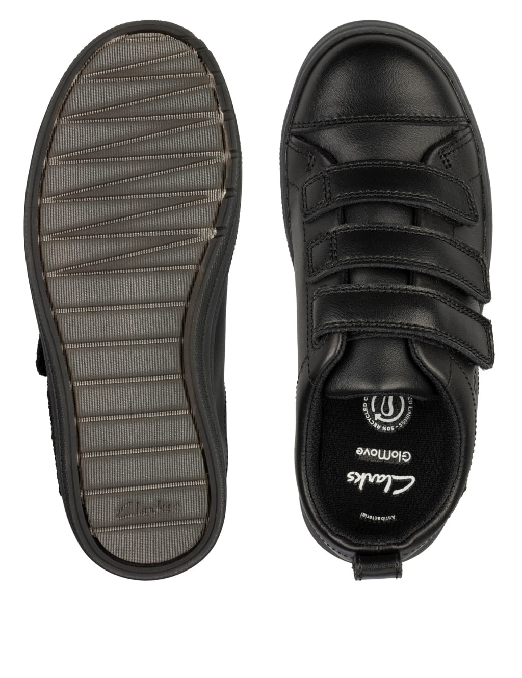 Kids' Leather Riptape Light-up Trainers (Kid size 10-2.5) image 4