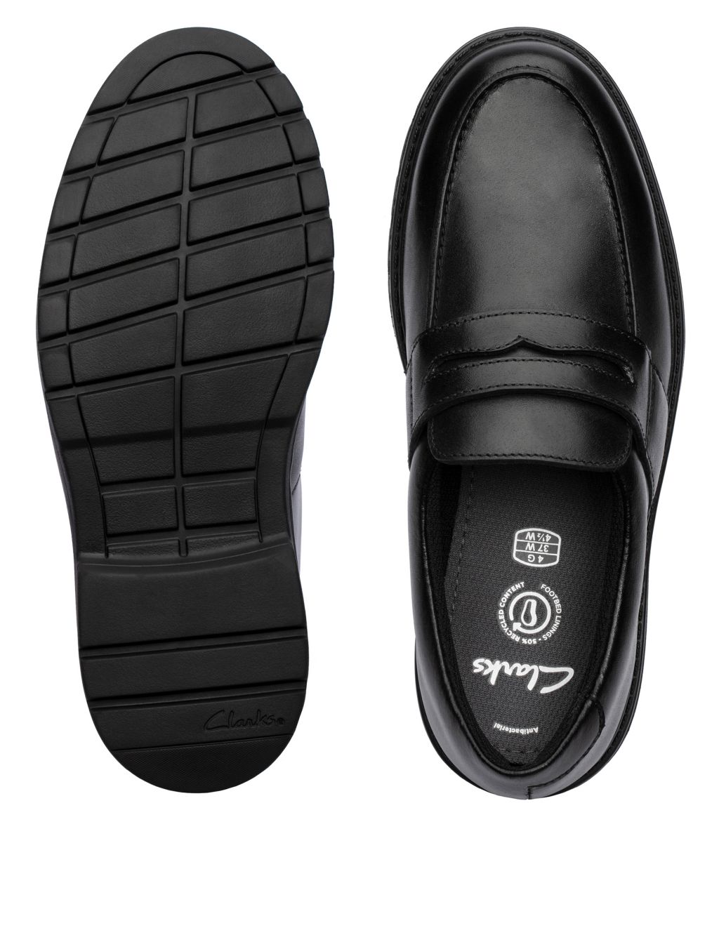 Kids' Leather Slip-On School Shoes (Youth size 3-8) image 4