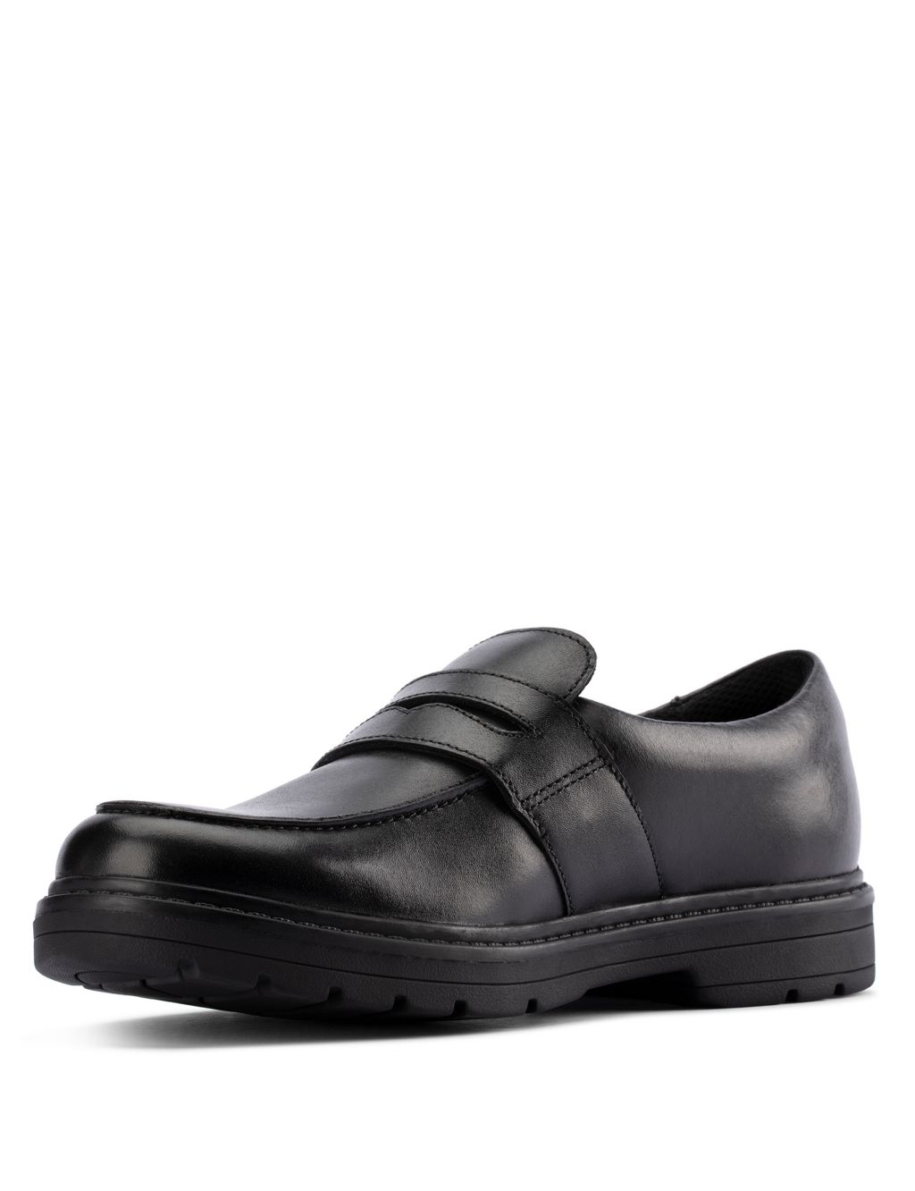 Kids' Leather Slip-On School Shoes (Youth size 3-8) image 5