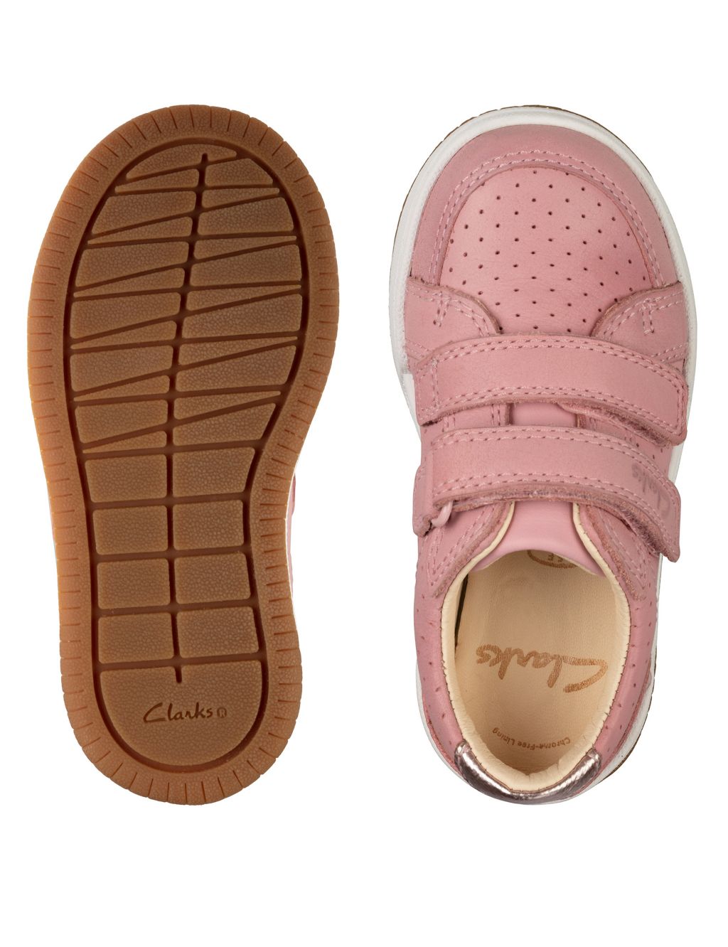 Baby Leather Riptape Trainers (Toddler size 4-9.5) image 4