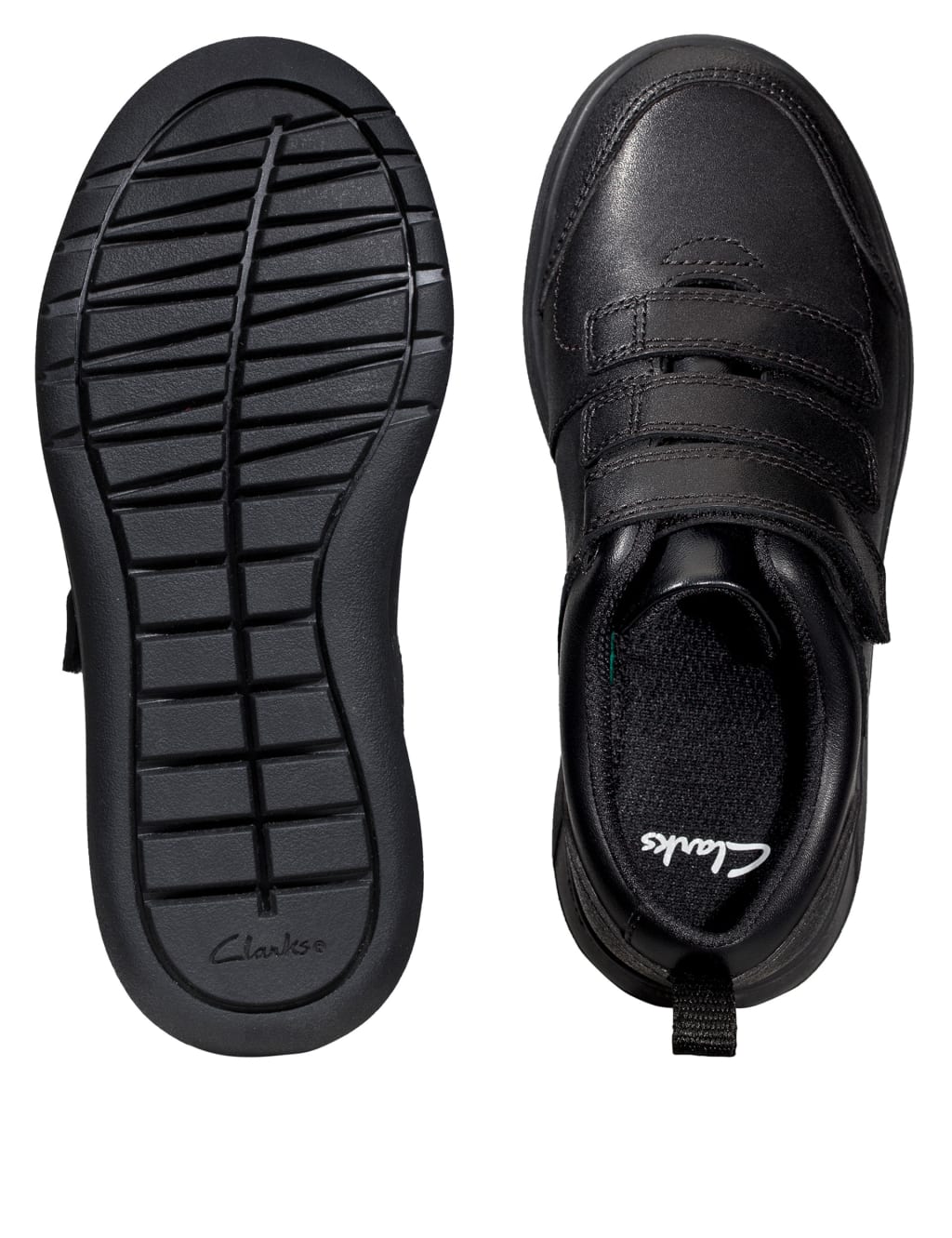 Kids' Leather Riptape School Shoes (Kid size 10-2.5) image 4