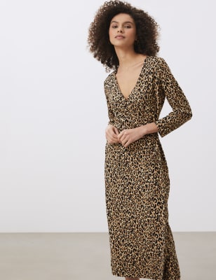 Marks and spencer leopard hotsell print dress