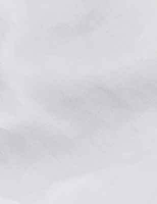 M&S Jaeger Womens Pure Linen Collared 3/4 Sleeve Shirt