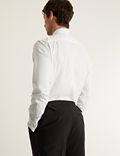 Tailored Fit Cotton Pleated Dress Shirt