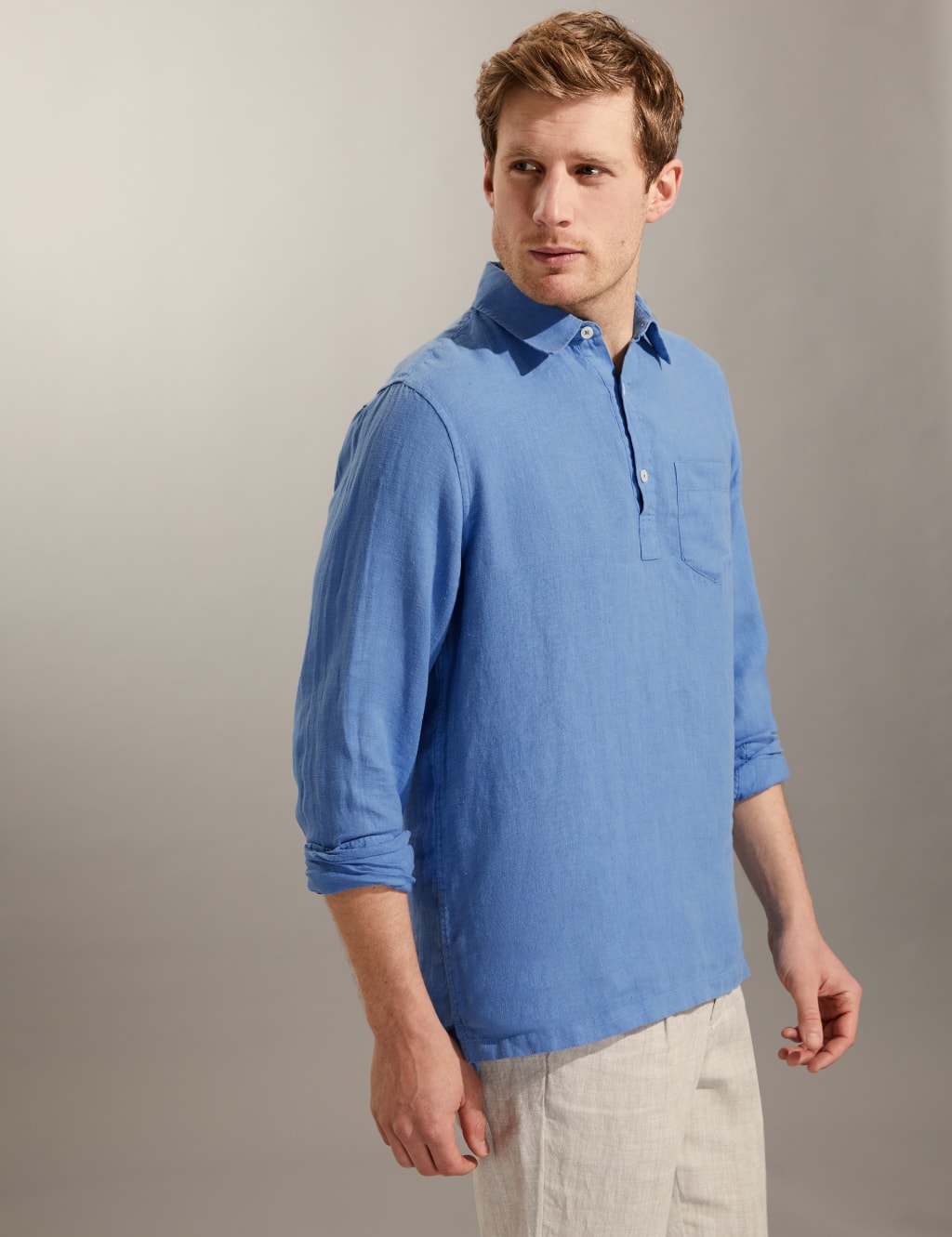 Pure Linen Overhead Shirt image 1