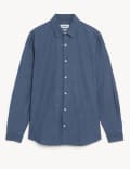 Regular Fit Pure Cotton Chambray Shirt