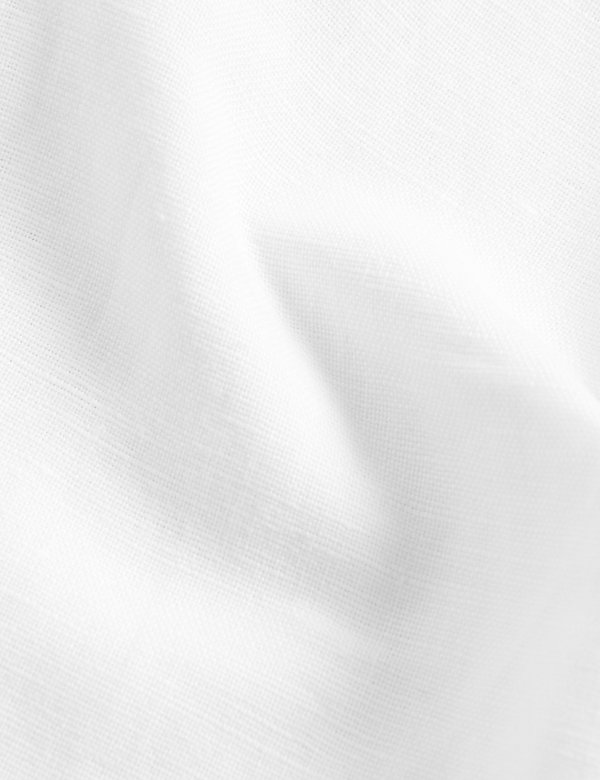 Regular Fit Linen Rich Long Sleeve Shirt - NL