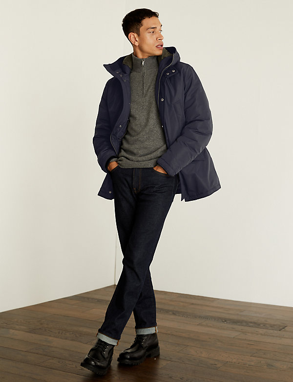 Recycled Feather and Down Parka Jacket - FJ