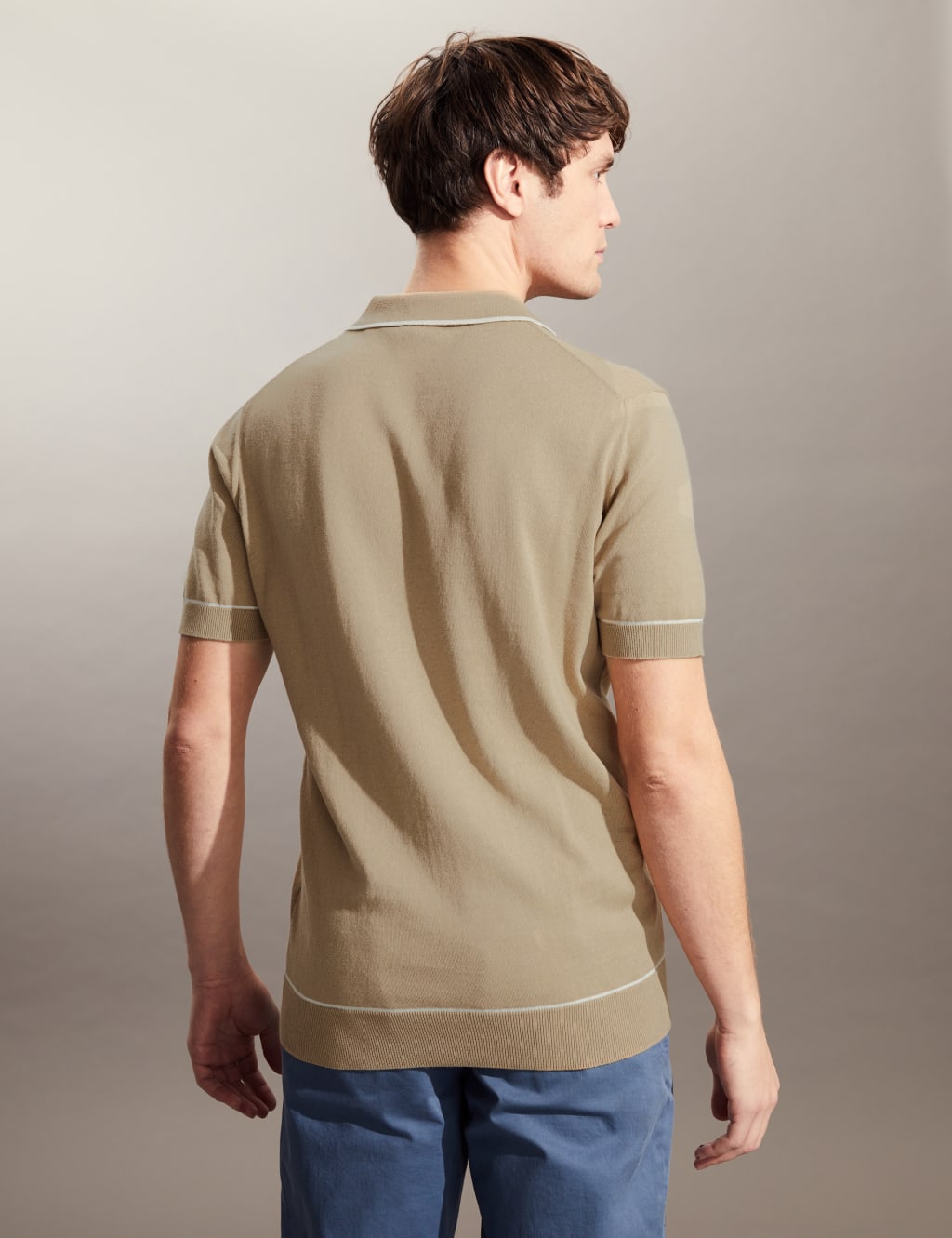 Pure Cotton Knitted Polo Shirt image 4