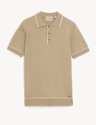 Pure Cotton Knitted Polo Shirt