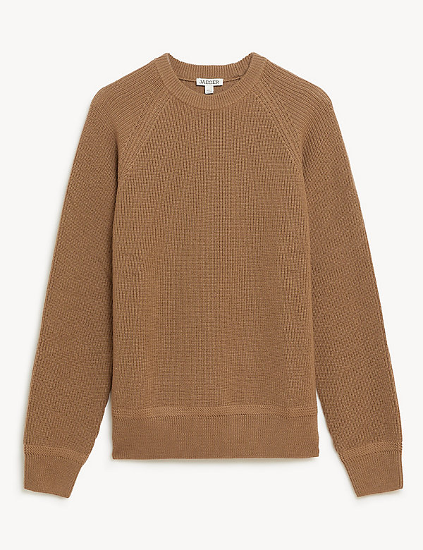 Pure Extra Fine Merino Wool Ribbed Jumper - SG