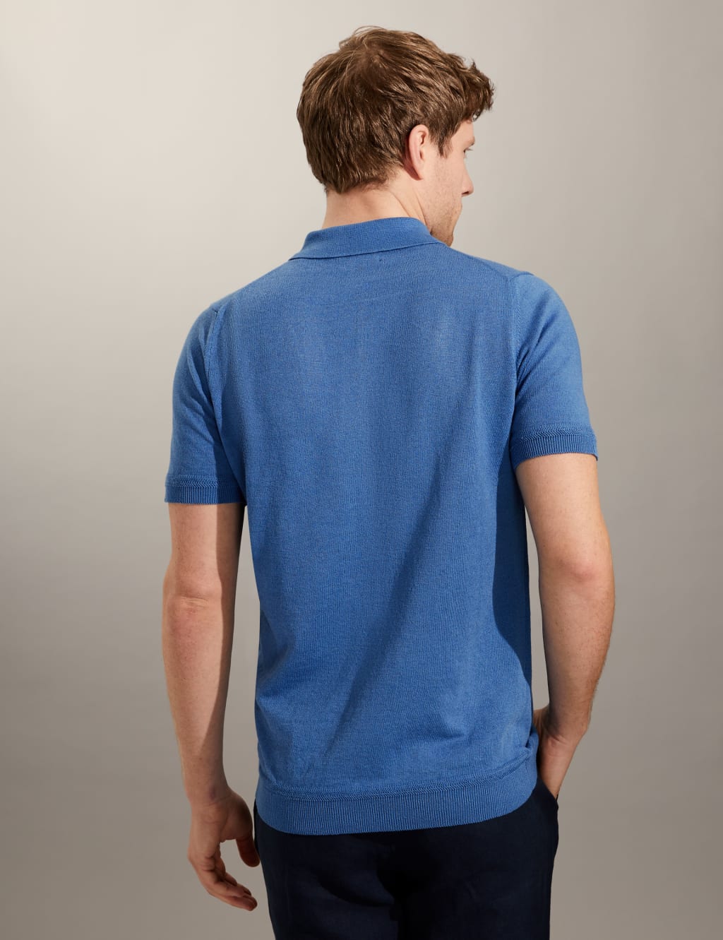 Linen Rich Polo Shirt image 4