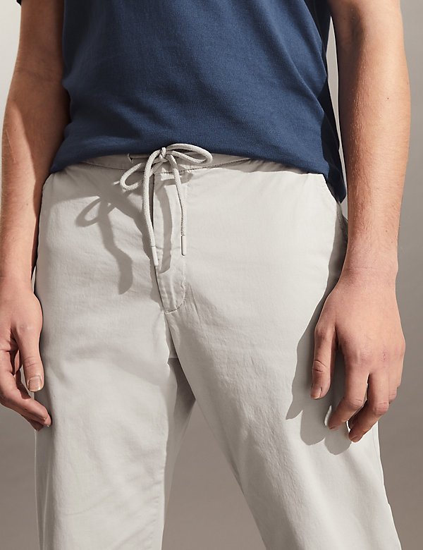 Tapered Fit Drawstring Chinos - NP