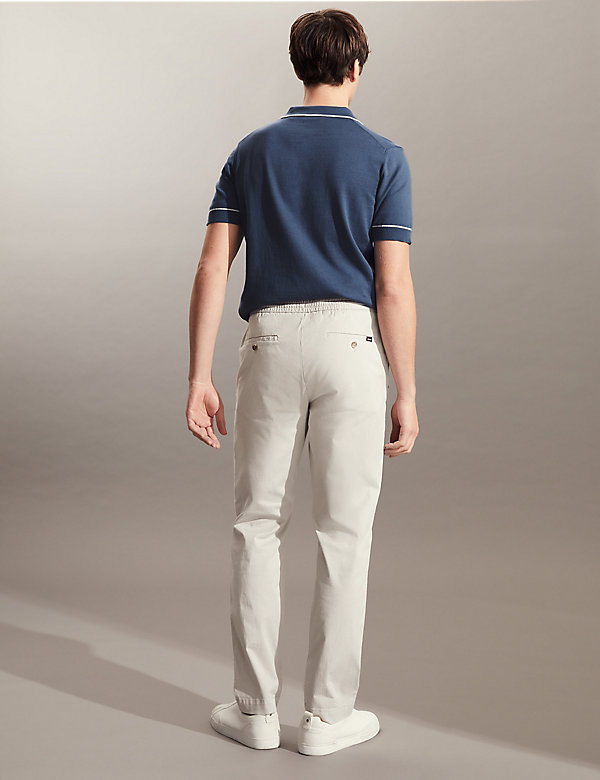 Tapered Fit Drawstring Chinos - NP