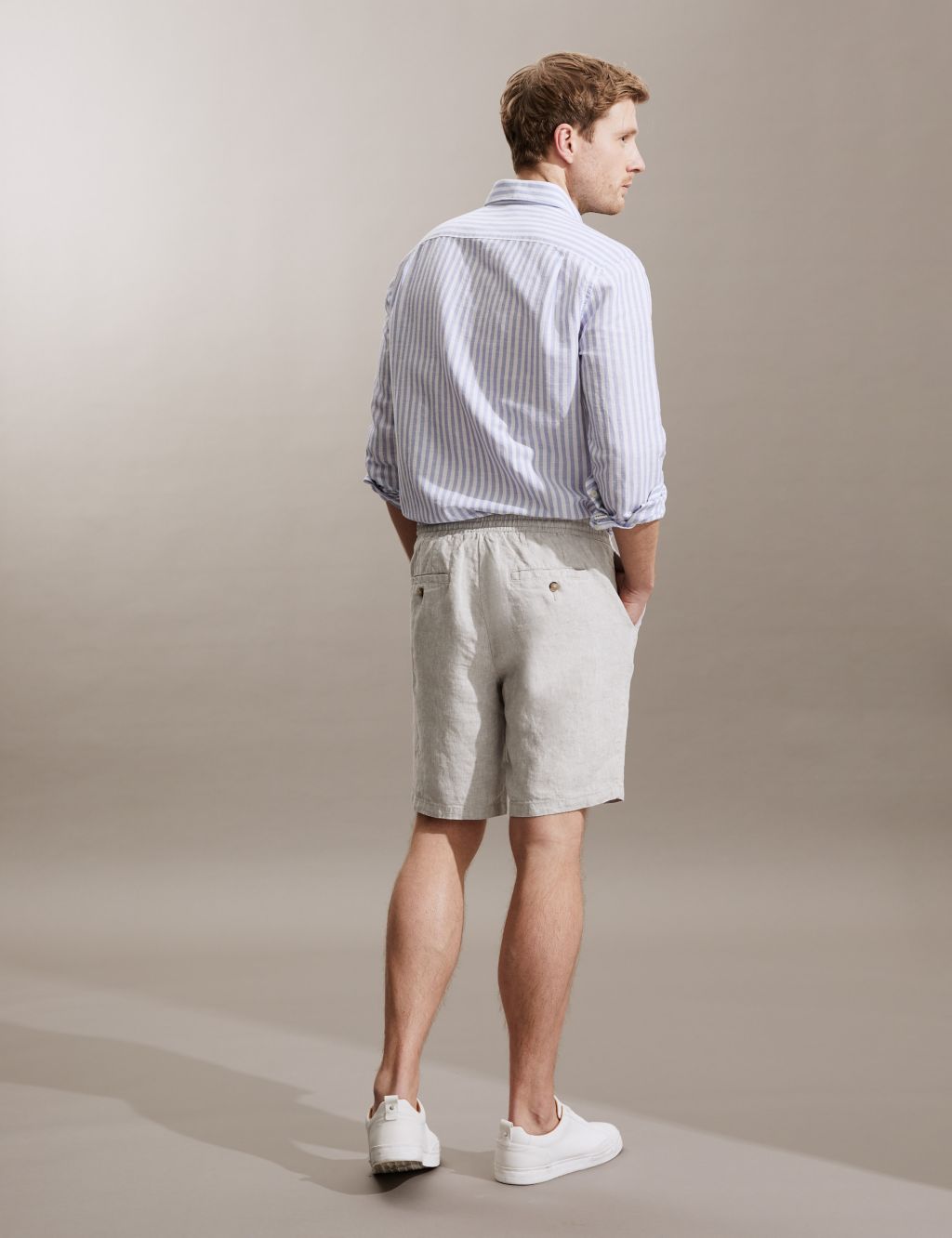 Pure Linen 3/4 Leg Shorts image 5