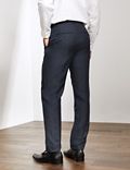 Slim Fit Italian Silk Rich And Linen Trousers