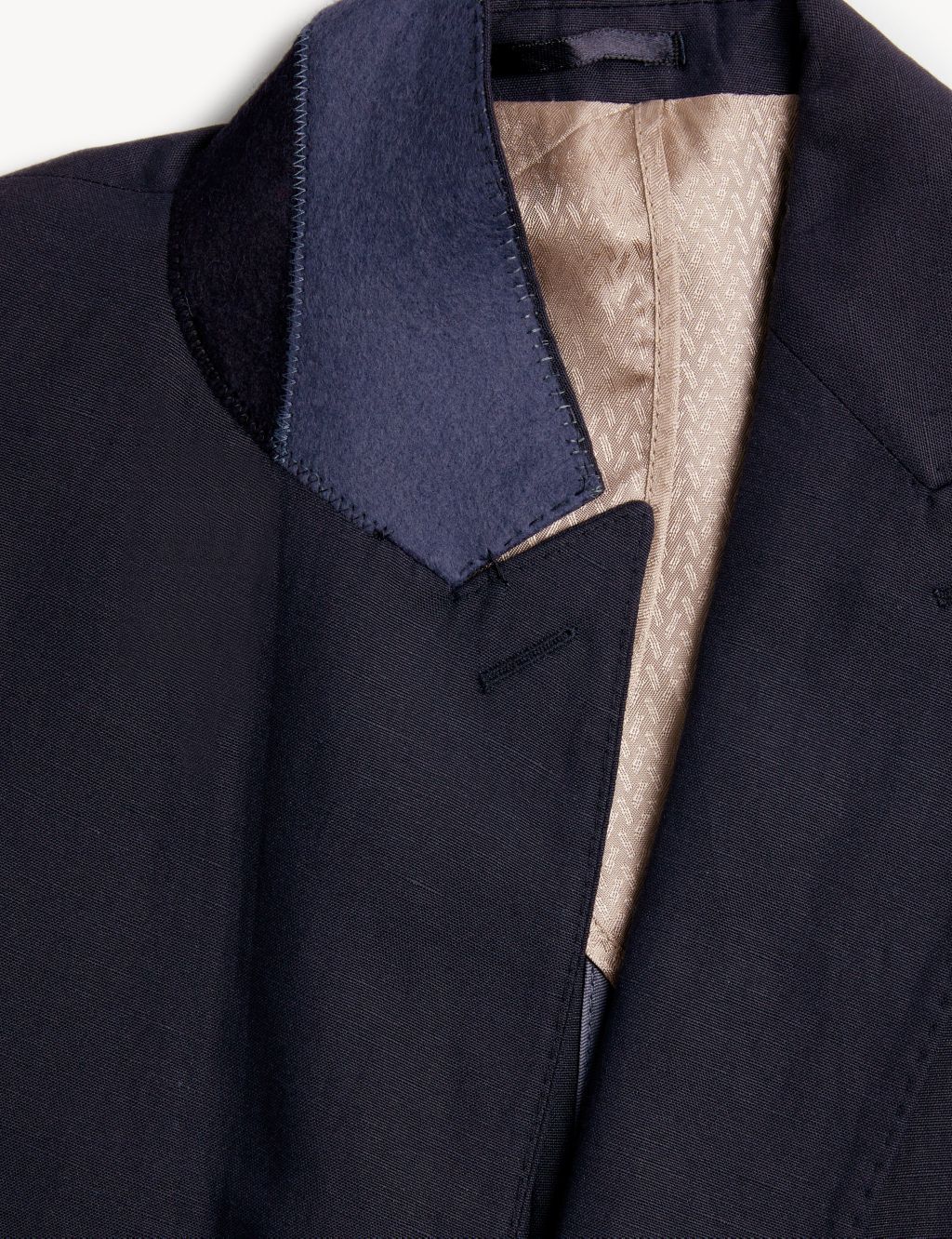 Tailored Fit Silk and Linen Jacket image 3