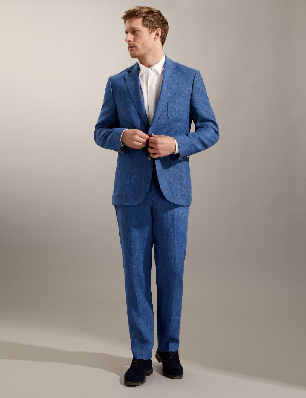 Tailored Fit Pure Linen Jacket image 1