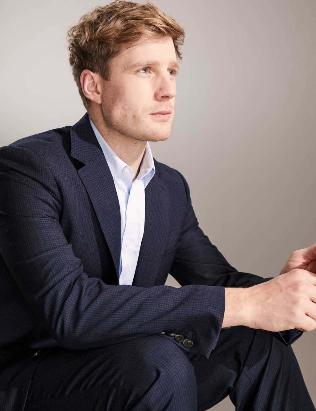 Tailored Fit Italian Seersucker Jacket image 1