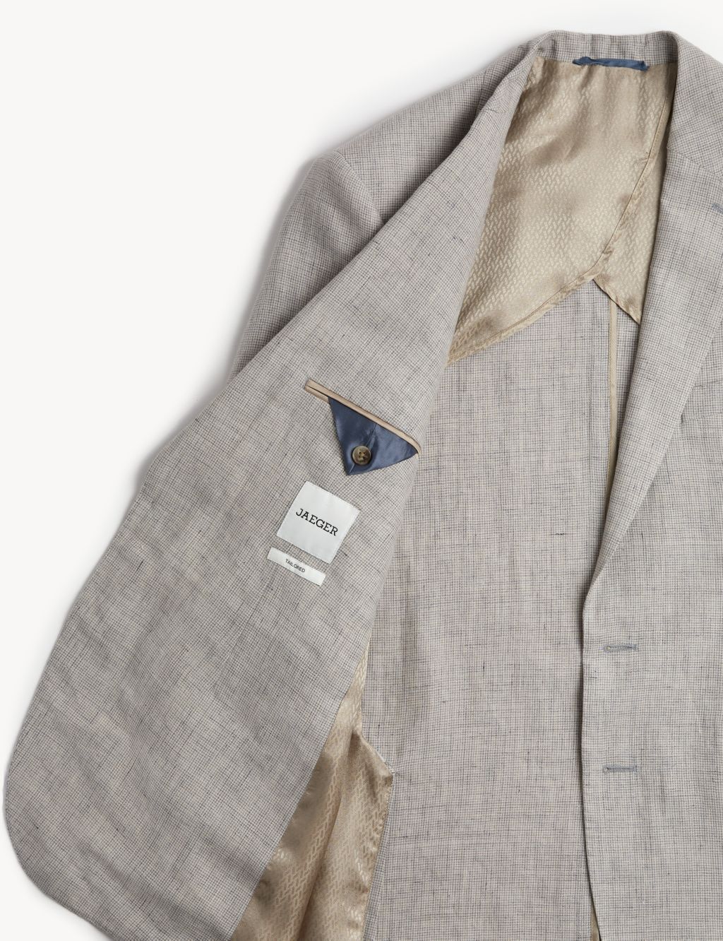 Pure Linen Puppytooth Jacket image 10