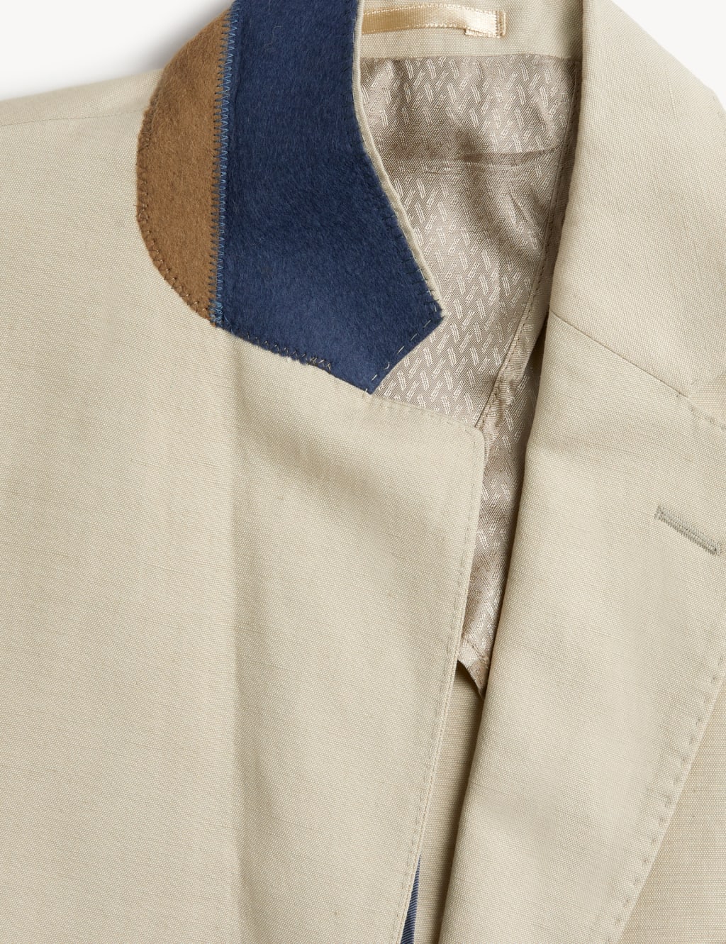 Regular Fit Italian Silk And Linen Jacket image 3