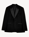 Tailored Fit Italian Pure Wool Tuxedo Jacket